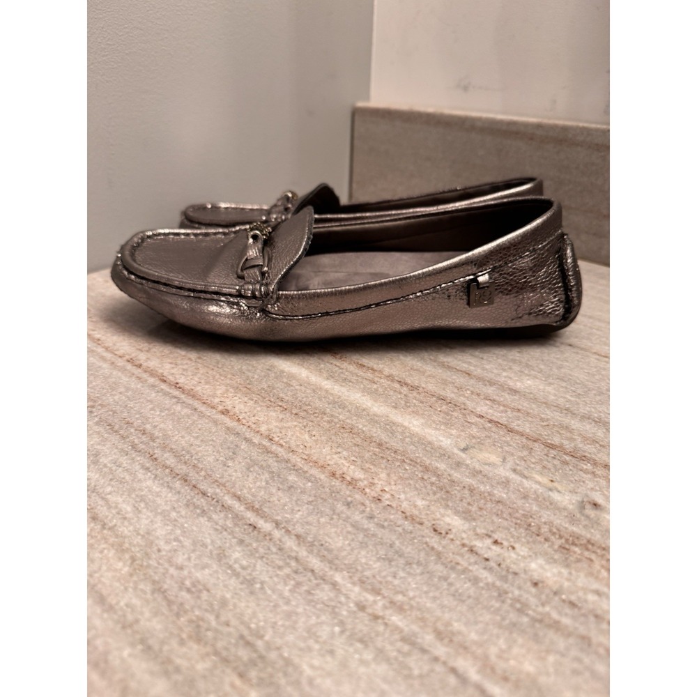 Kenneth Cole womens dawson bit driver Silver  loafer Size‎ 8